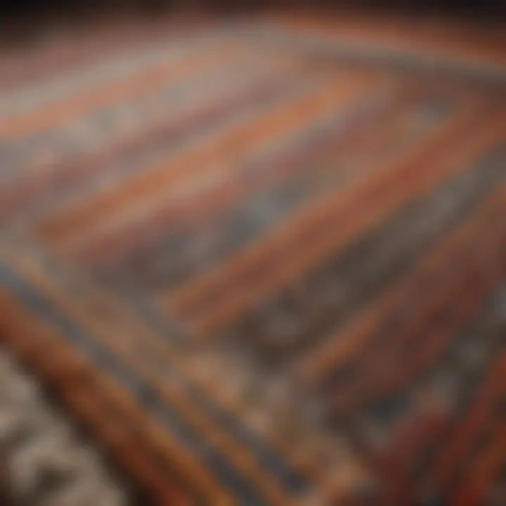 Diverse rug textures and materials displayed