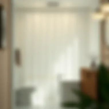 Bathroom showcasing well-designed shower curtain with rings