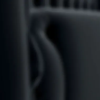 Close-up of luxurious fabric and texture on a black upholstered bed