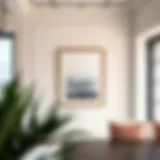 Elegant 8x20 picture frame showcasing a modern interior