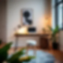 Modern minimalist desk design