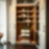 Elegant corner cabinet carousel organizer showcasing storage efficiency