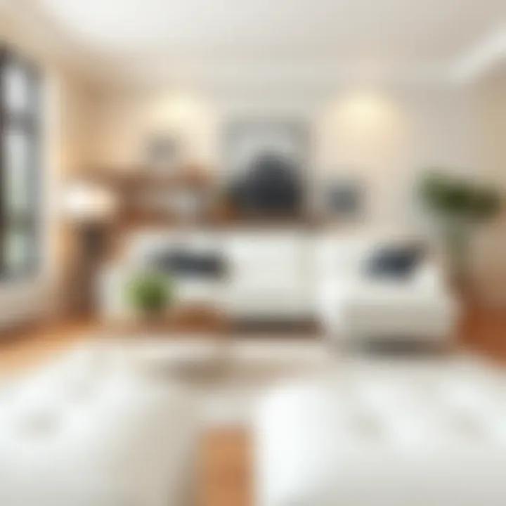 Clean and simple maintenance of a white leather sectional