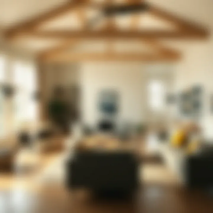 Open floor plan emphasizing simplicity and spatial arrangement