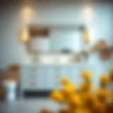 Elegant design showcasing the Madison 72 vanity in a modern bathroom setting