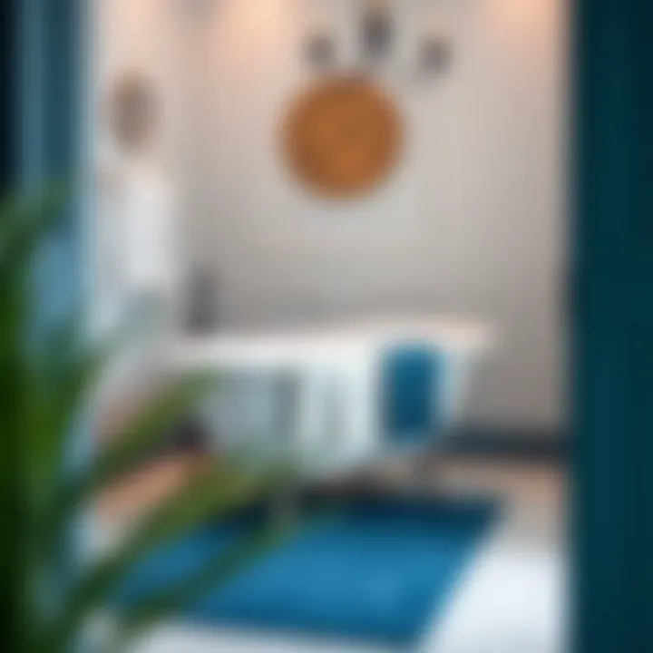 Maintenance tips for navy blue bath runners