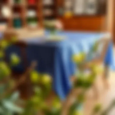 Eco-Friendly Plastic Tablecloth Options Eco-friendly options of plastic cloth tablecloths displayed prominently