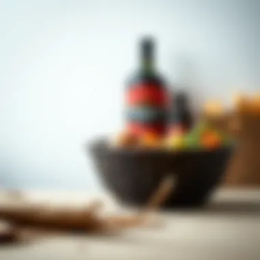 A sleek modern food serving basket in a minimalist setting, emphasizing contemporary design.