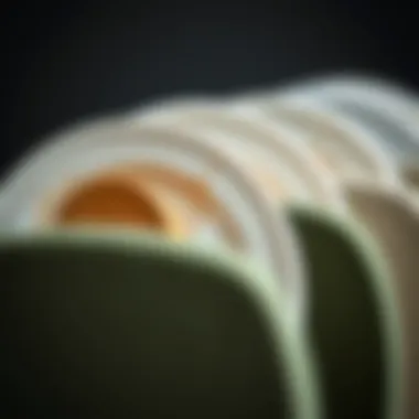 Materials and Textures in Contemporary Design Close-up view of materials used in adjustable plate holders