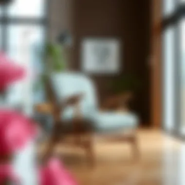 Stylish chair design reflecting the versatility of the 15 by 15 frame