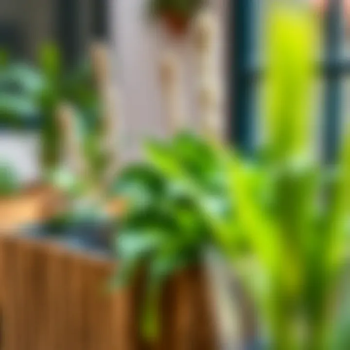 Sustainable Materials in a 10 x 10 Planter Close-up of a 10 x 10 planter made from sustainable materials