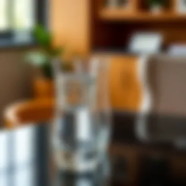 The Elegance of Aesthetic in Water Glasses An elegant glass showcasing an intricate design that enhances user experience