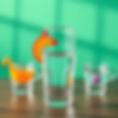 Playful Whimsy in Drinking Vessels A whimsical water glass set that brings fun to everyday hydration