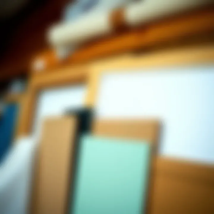 An assortment of bulletin board materials displayed together