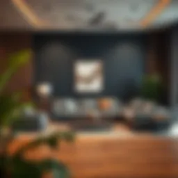 Contemporary living room showcasing modern furniture arrangement and color harmony