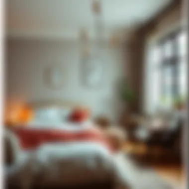 Cozy Bedroom Ambiance Cozy bedroom with thoughtfully chosen furniture enhancing tranquility