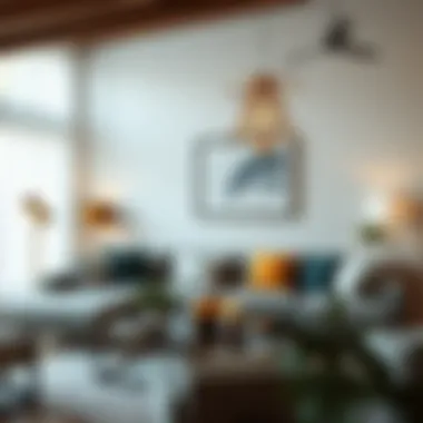 Sophisticated Decor Enhancements Artfully arranged decor items that enhance the sophistication of a living room.