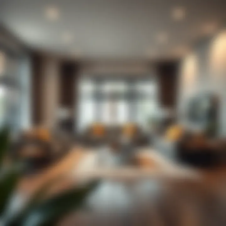 Functional Layout for Modern Living Spaces A multi-functional living room layout that maximizes space while maintaining aesthetic appeal.