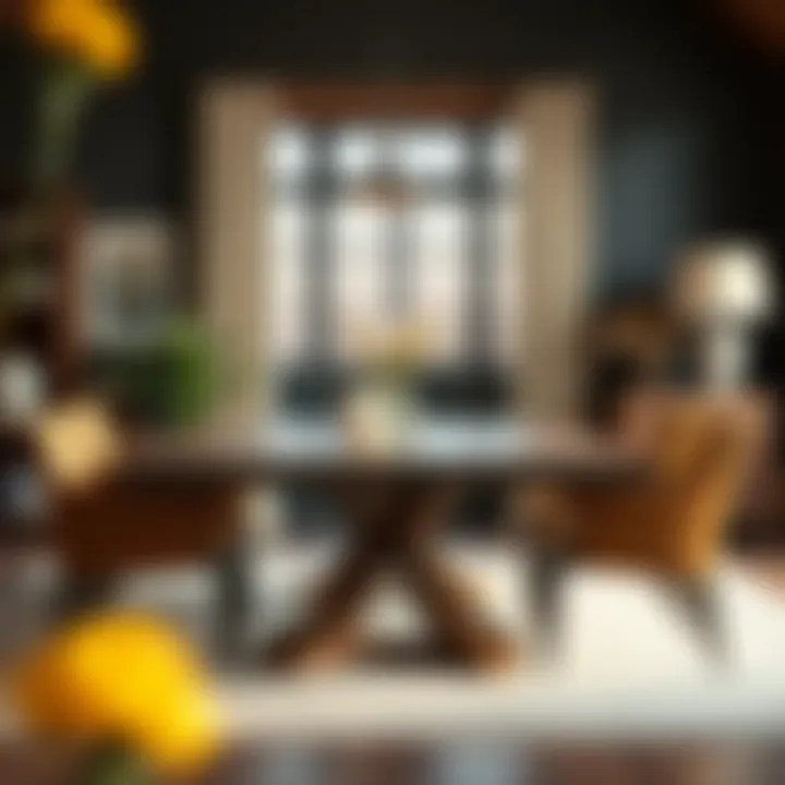 The Elegance of American Craftsmanship Elegant American-made dining table showcasing fine craftsmanship