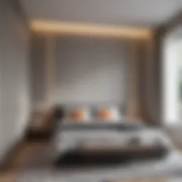 Elegant small bedroom with a minimalist design