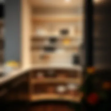 Customizable deep pull-out shelves accommodating unique kitchen layouts