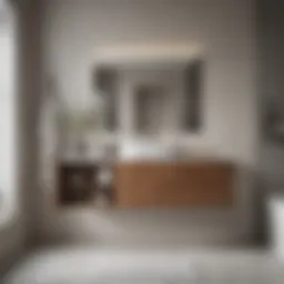 Stylish bathroom cabinet showcasing modern design