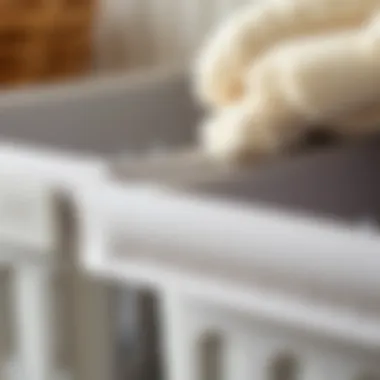 Materials of Multi Bin Laundry Hampers Close-up of multi bin laundry hamper materials