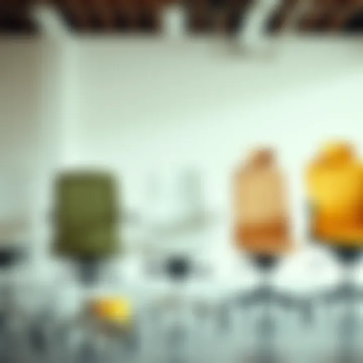 Comparison of different chair designs showcasing variety