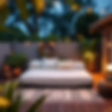 Creating a Cozy Outdoor Living Space Cozy outdoor living space with mattress cover