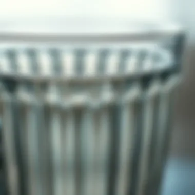 Close-up of ribbed texture highlighting craftsmanship