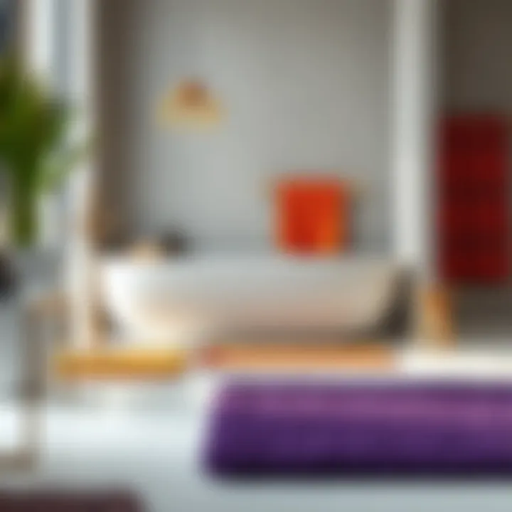 Diverse Color Options for Thin Bathroom Rugs Different color options for thin bathroom rugs displayed