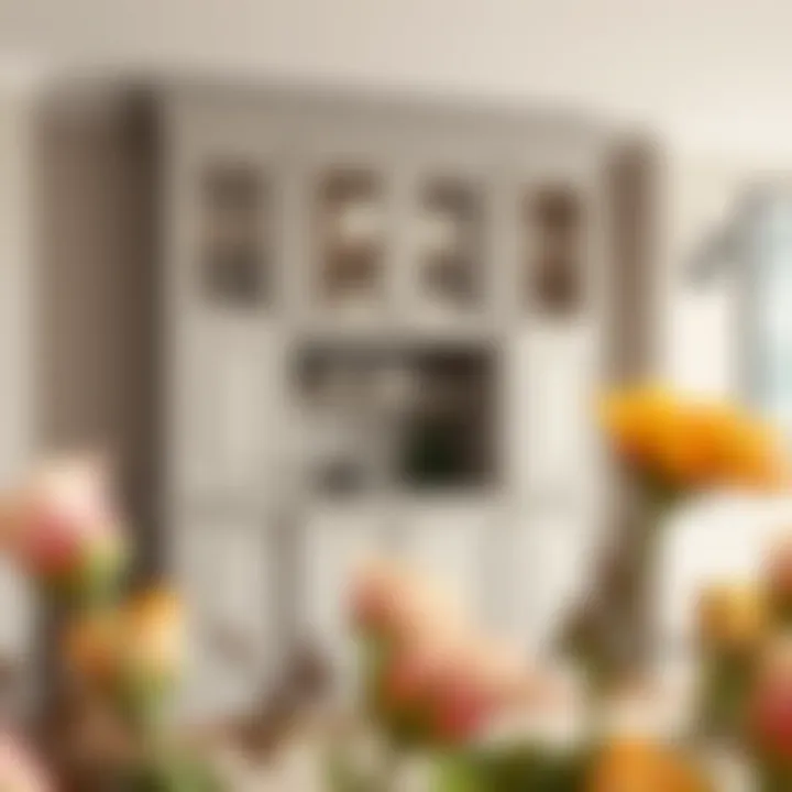 Innovative Storage Solutions Elegant shallow wall pantry cabinet showcasing innovative storage solutions