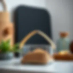 Elegant spice caddy with a modern handle design