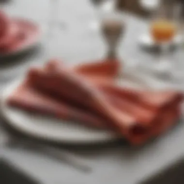Variety of fabric choices for table settings