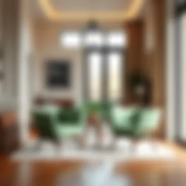 Aesthetic appeal of matching chairs in a well-designed space