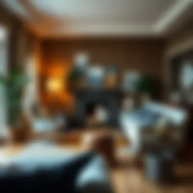 Cozy corner with complementary living room chairs