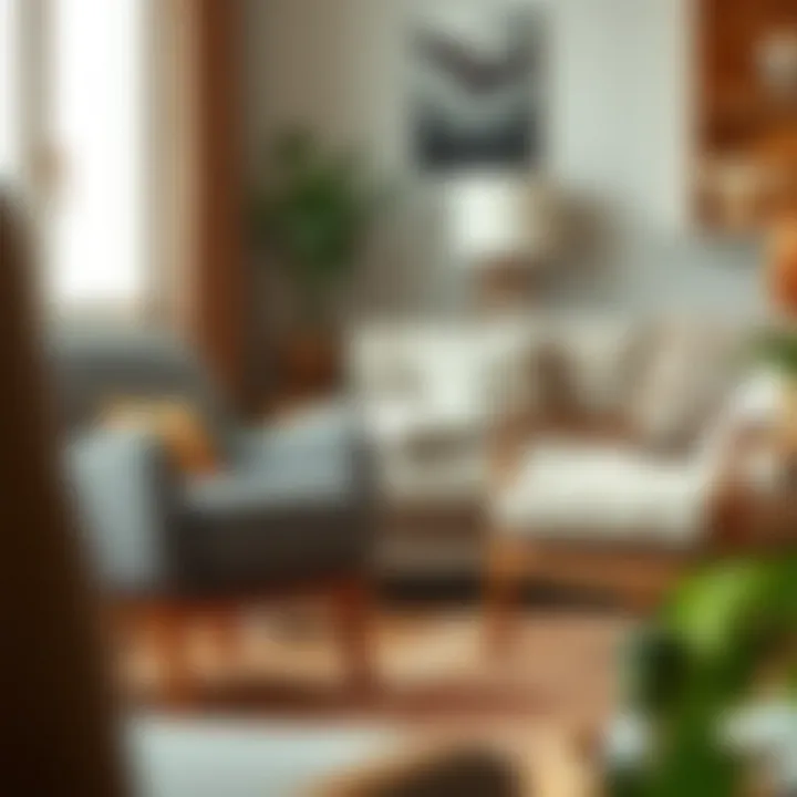 Material textures showcasing fabric and wood chair combinations