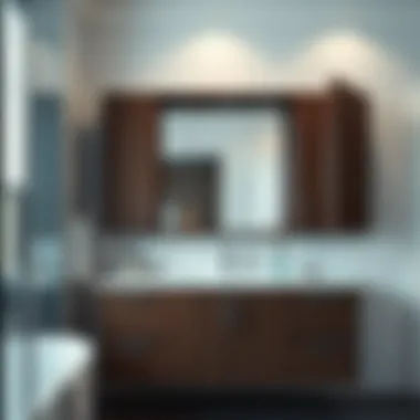 Innovative Storage Solutions in Bathroom Over-the-sink cabinet featuring innovative storage solutions