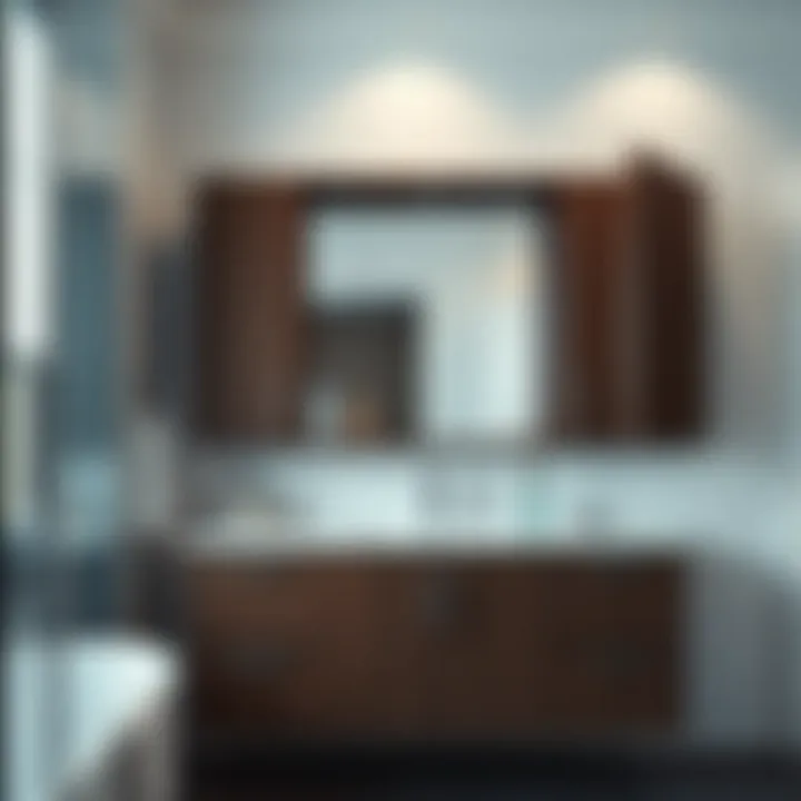 Innovative Storage Solutions in Bathroom Over-the-sink cabinet featuring innovative storage solutions