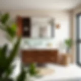 Stylish over-the-sink bathroom cabinet showcasing elegant design