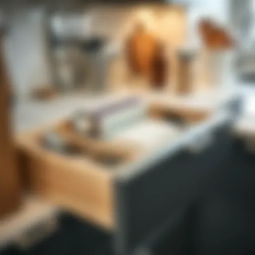 Neatly organized kitchen drawer with various utensils