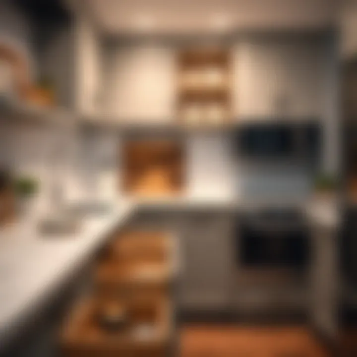 A transformed kitchen space with stylish drawer dividers