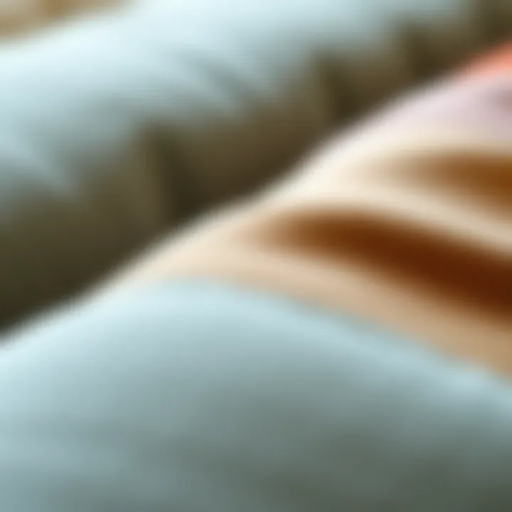 Close-Up of Microfiber Fabric Texture and Colors Close-up of microfiber fabric showcasing texture and color options