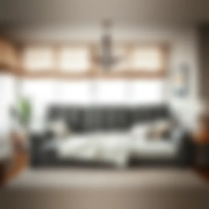 Cozy Microfiber Couch Bed as a Sleeping Area Cozy microfiber couch bed transformed into a sleeping area