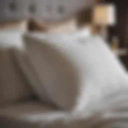 Luxurious large pillow designed for bedtime reading