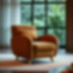 Luxurious armchair designed for comfort and relaxation