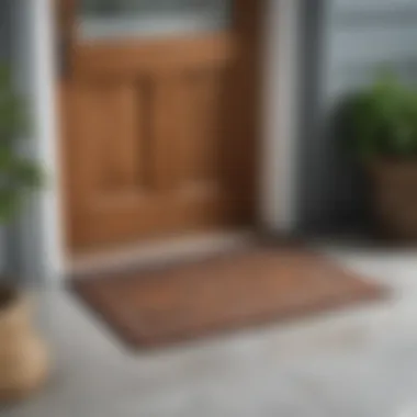 Durable Outdoor Doormat for Weather Resistance An outdoor doormat designed for high durability and weather resistance