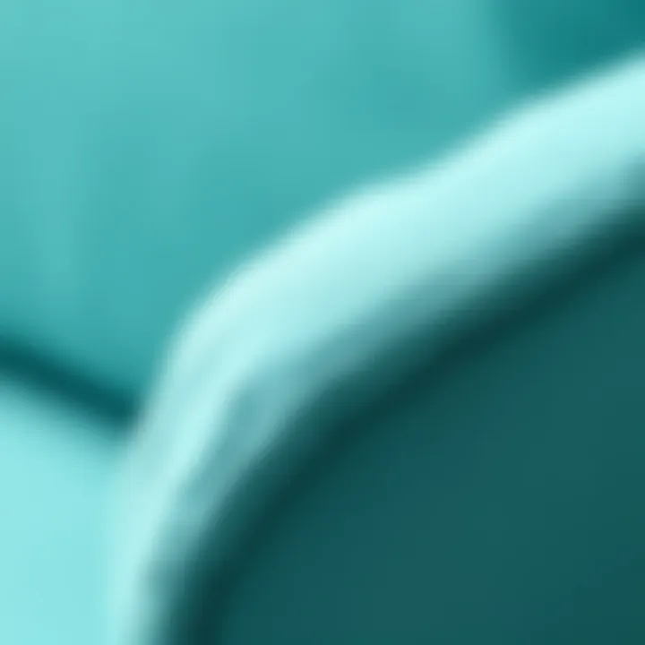 Textural Beauty: Close-up of Turquoise Fabric Close-up of turquoise fabric texture used for slipcovers