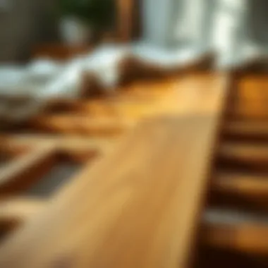 A close-up of a wooden bed slat showcasing its durability