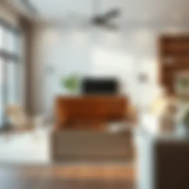 Modern Living Room with Open Front Storage Open front storage bin in a modern living room